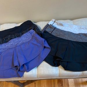 Lululemon shorts 4 pairs and all size 4